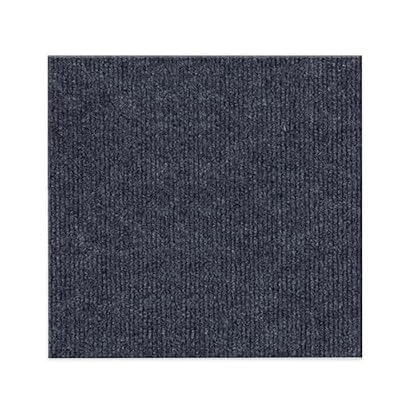 24 * 24in Peel and Stick Carpet Tiles, Self Adhesive Floor Squares with Extra Soft Pad, Easy Installation for Bedroom, Living Room, Office, Rental (10, Dark Gray)