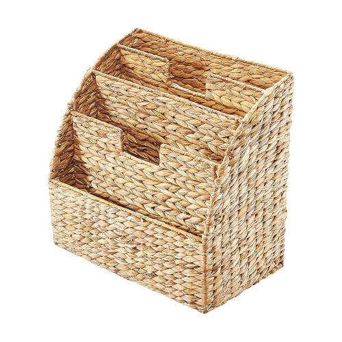 Kobolo Zeitungsständer STEP, 40x25x41 cm, braun, aus Wasserhyazinthe,...