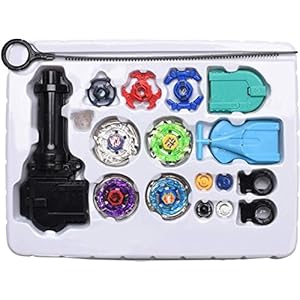 OBEST Gevechtstol set, 4D gyro set, launcher, Burst Turbo tol, wervelwind, gyros, vechtplaat, battling speelgoed voor…