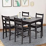 Dining Table Set Pine  Kitchen Table and Chairs for Dining Room Table Set,Wood Elegant Kitchen Sets...