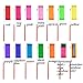 Aneco 14 pieces Dance Ribbons Streamers Rhythmic Gymnastics Ribbon with Rods for Art Dances, Baton Twirling, 14 colours