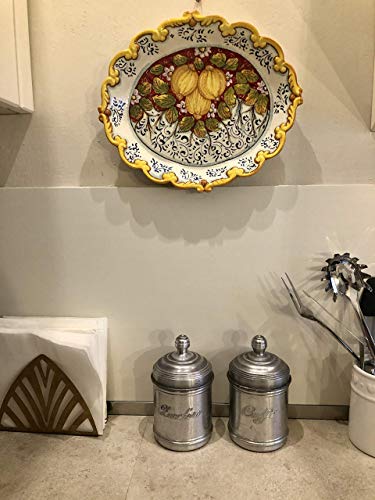 CERAMICHE D'ARTE PARRINI - Italian Ceramic Serving Tray Bowl Plate Art Pottery Hand Painted Lemons Made in ITALY Tuscan - Image 5