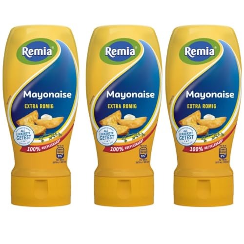 Con Pufai Grocery, salsa de mayonesa Remia 300 mililitros x 3 unidades