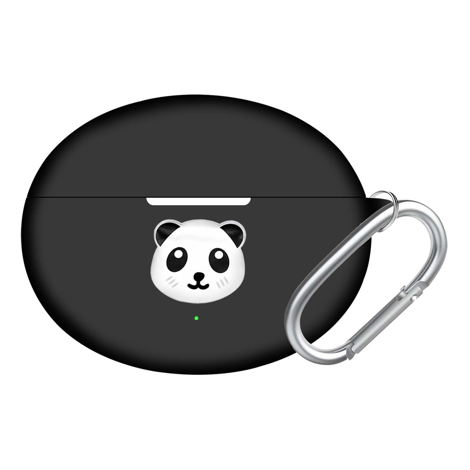 Soft Silicone Case Cover Compatible with OnePlus Buds 4 TWS Earbuds | Shockproof Anti-Scratch Protective Charging Case Cover with Keychain Hook (Panda)-image-21