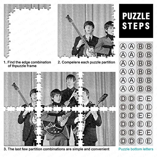 Puzzles pour Adultes 1000 Pièces Les Beatles Puzzles 1000 Pièces Groupes Célèbres pour Adultes Enfants Activité Familiale Puzzles Jeux Jouets Cadeau - Les Beatles, Paul McCartney, John Lennon, RIngo Starr, George Harrison Puzzles pour Adultes 1000 Pièces Les Beatles Puzzles 1000 Pièces Groupes Célèbres pour Adultes Enfants Activité Familiale Puzzles Jeux Jouets Cadeau – Image 5