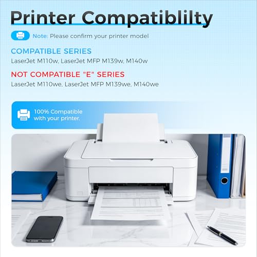 Image of 141A Toner Cartridge Black 2-Pack with Chip High Yield Compatible Replacement for HP 141A 141X W1410A W1410X Toner Work with LaserJet MFP M140w M110w M140 M110 Laser Printer M139 M139we M140we M110we