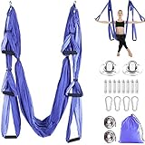 MIFXIN Juego de columpio de yoga aéreo trapecio, mixto púrpura