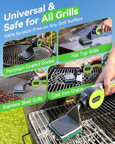 TaskStar Bristle-Free Electric Grill Brush Fire-Resistant BBQ Grill Cleaner - image 6