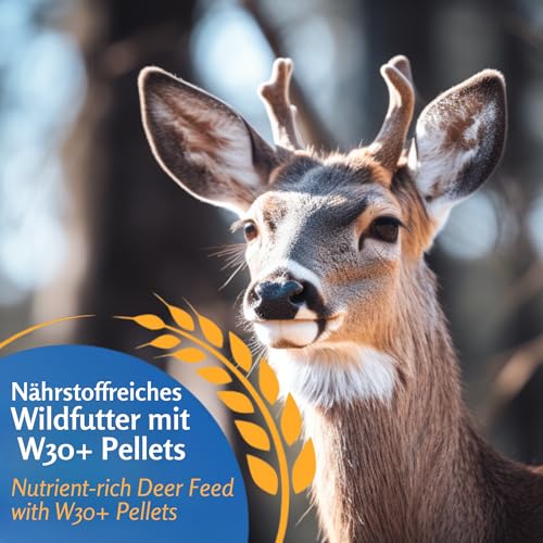 Leimüller Wildfutter W30+ Mineral Pellets 25 kg - Futter mit Vitaminen - für Rehe, Rotwild, Hirsche & Rehkitze