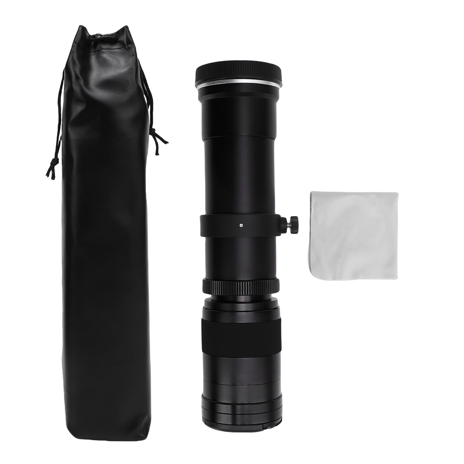 Zunate F8.3 Teleobiektyw 420-800 mm RF Mocowanie Ręczna Regulacja Ostrości Szkło Optyczne Czarny