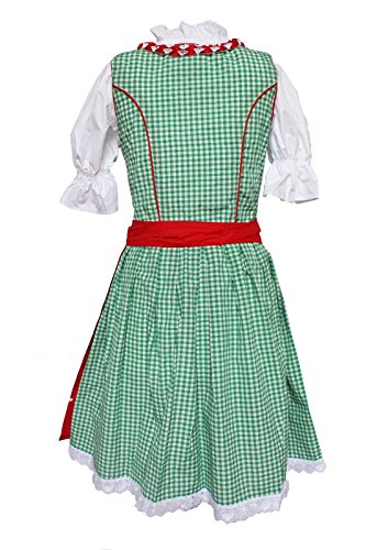 Alpenmärchen 3-delige Dirndl set - klederdrachtjurk incl. blouse, schort, maat 32-46 - Afbeelding 6