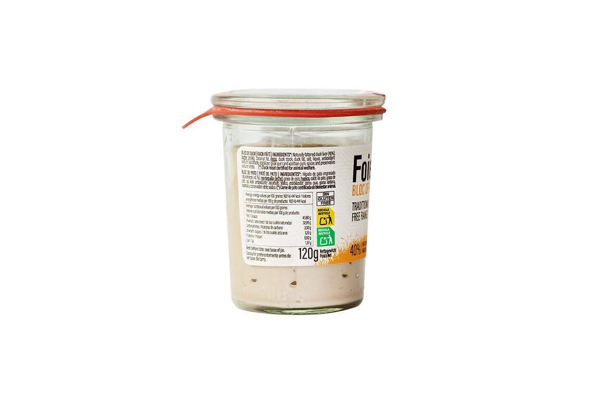 FoieGood BLOC DE PATO– Paté Untable de Hígado de Pato con Certificado Welfair® de Bienestar Animal – Textura Suave y Cremosa – Aperitivos Gourmet