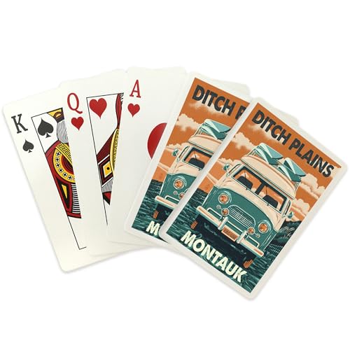 Montauk, New York, Ditch Plains, Letterpress, Camper Van miniatura 2