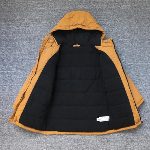 Toddler Boys Heavyweight Windproof Outwear with Hood Sherpa Lined Hooded Puffer Jacket Thicken Warm Padded Coats3