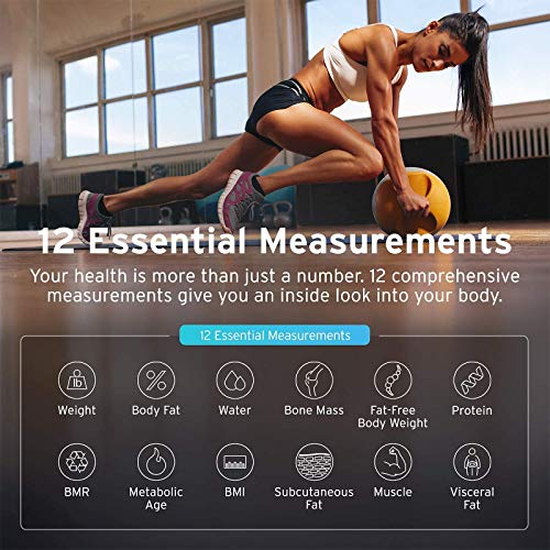 Etekcity Bluetooth Lichaamsvetweegschalen, Digitale Smart Draadloze Weeggewicht Badkamerweegschalen… - Image 3