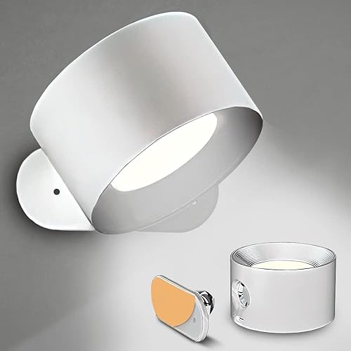 Aplique de pared LED inalámbrico, la mejor solución de iluminación ambiental inalámbrica, luces de pared inalámbricas, lámparas de pared