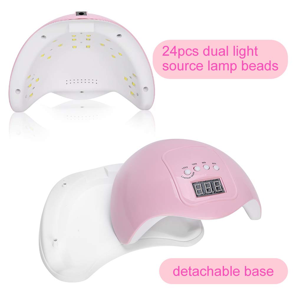lamparas para uñas. Máquina de curado de Esmalte de uñas de Gel LED con función de sincronización Inteligente de 60, 90, 120 y 120 s