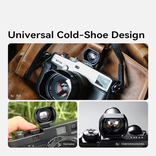 TTARTISAN 35mm Viewfinder, Compact and Portable Cold Shoe Mount Multi Optical Coating High Light Transmission Camera Viewfinder Compatible with Leica M Mount Rangefinder Camera