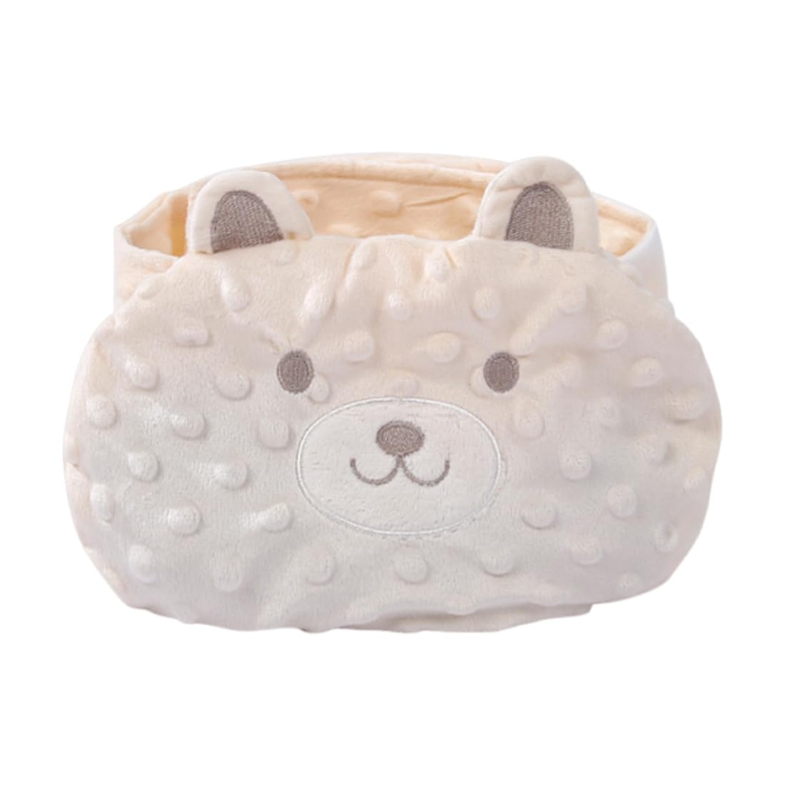 Cinturón de Calor Anticólicos para Bebé con Bolsa de Semillas, Aliviador de Gases y Cólicos, Ajustable para Recién Nacidos y Lactantes (Beige, Diseño Cerdito)