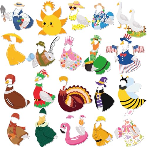 Set de 21 Imánes Decorativos Temáticos de Ganso