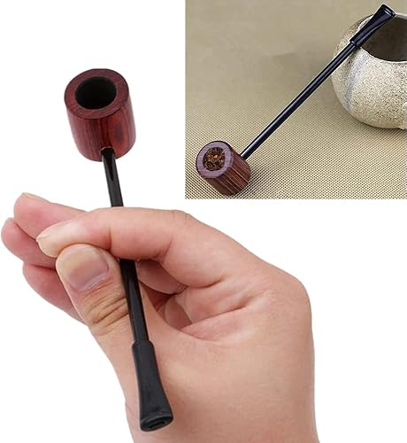 Miniatura 5 de 1 unids pipa de tabaco clásica pipa de fumar pipa de madera para hombres hermanos tus amigos