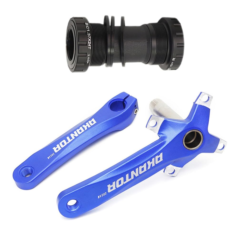 ZXGSXIOU 170mm Crankset 32T 34T 36T 38T Single Speed Chainring Mountain Bike Crank Arm Set 104BCD Road Aluminium Cranksets