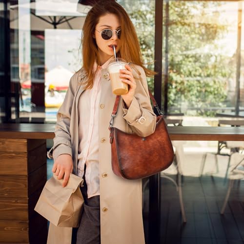 Iswee Shoulder Crescent Bag Crossbody Genuine Leather Purses for Women Handbags Trendy Satchel Designer Half Moon Pocketbooks2