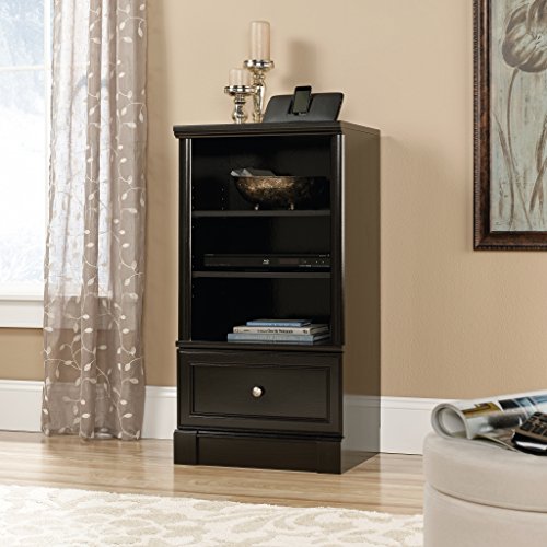 Sauder Bleeker Street Technology Pier, Obsidian Oak finish