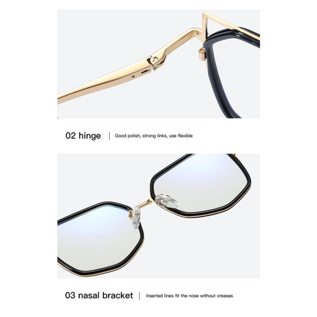 Modne damskie okulary korekcyjne z pełną oprawką UV400
