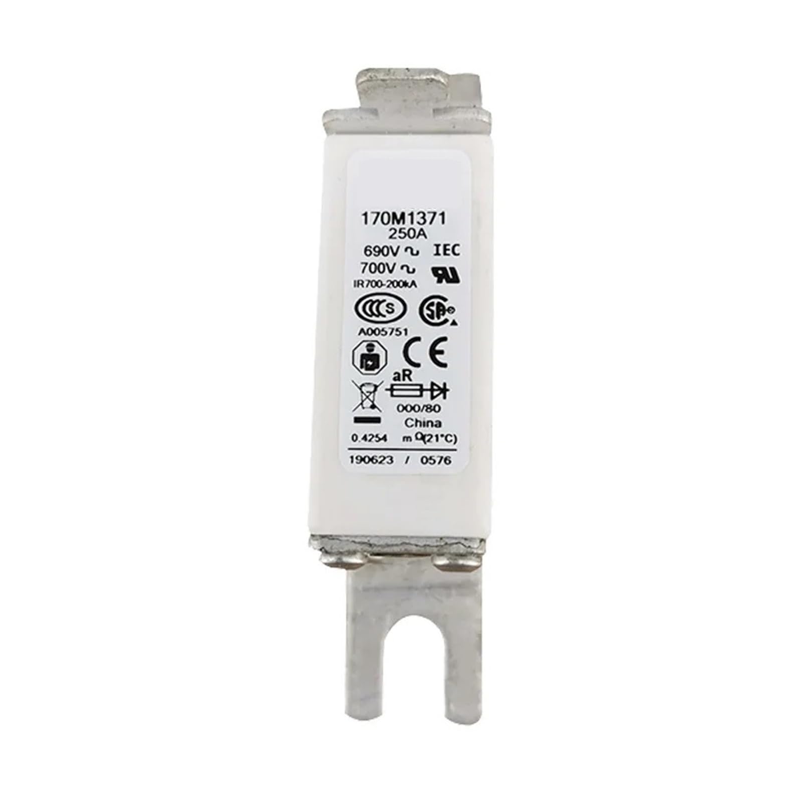 UWUKCJOKQ 170M1371 170M1369 Low Voltage Fast Fuse Base