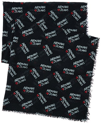 Armani Jeans 9241427P069 Sciarpa, Nero (Nero
