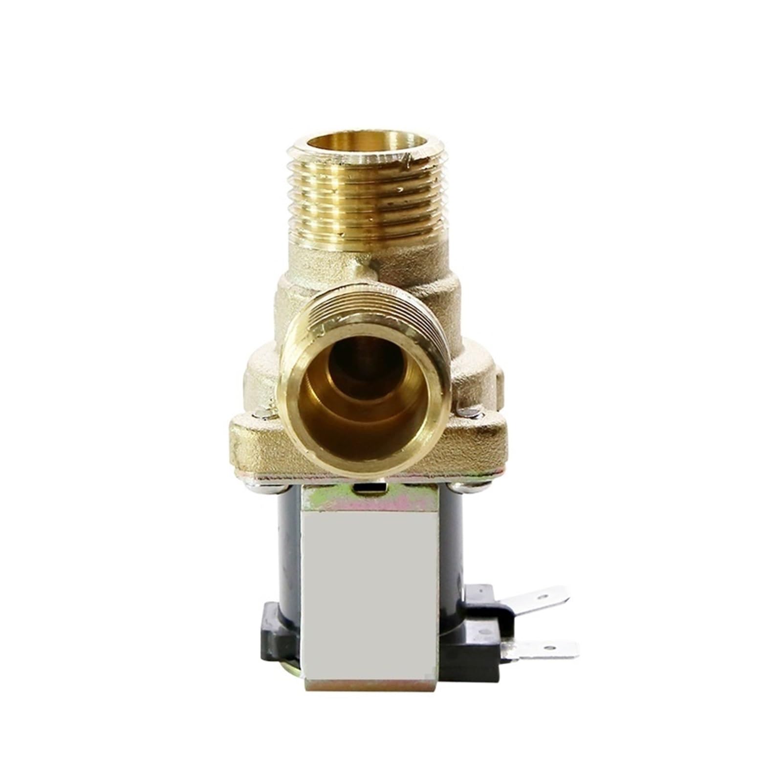 Electric Ball Valve Brass Electric Solenoid Valve G1/2'' for Solar Water Heater 1/2'' Normally Closed Inlet Switch(12)