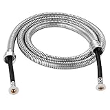 TUXBAWAY Shower Hose 59 inch, Flexible Stainless Steel Tube for Handheld Shower Heads, Bidet Hose Replacement for Handheld Toilet Sprayer