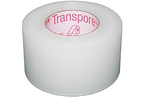 3M Transpore Standard Hypoallergenic Porous Plastic Surgical Tape