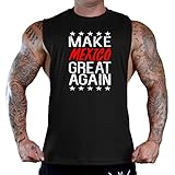 Interstate Apparel Inc Men's Make Mexico Great Again TV55 Black Deep Cut T-Shirt Tank Top X-Large...