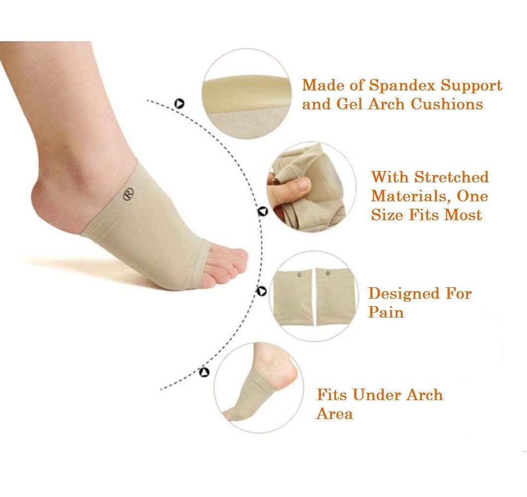 Anirdesh Arch Support Sock With Comfort Gel Pad Arch Brace