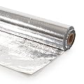 Solid Radiant Barrier 4' x 125' (500 Square Feet), Non-Perforated Radiant Barrier Insulation Roll, Eco-Friendly Reflective Insulation to Increase Energy Efficiency, Foil Vapor Barrier