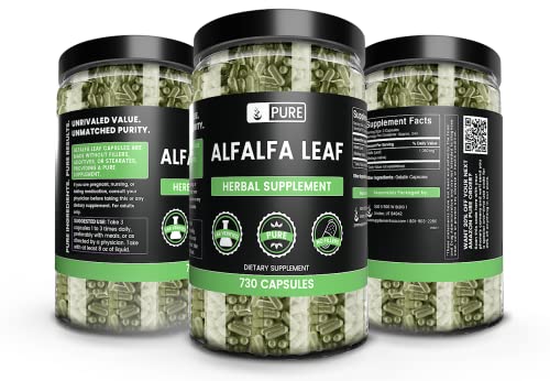 Pure Original Ingredients Alfalfa Leaf (730 Capsules) No Magnesium Or Rice Fillers thumb #1