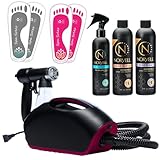 Fascination Spray Tanning Kit Machine Bundle with Tanning Solutions and Prep Spray