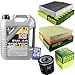 Produktbild Filter Set Inspektionspaket 5 Liter Liqui Moly Motoröl Top Tec 4100 5W-40 MANN-FILTER Innenraumfilter Luftfilter Ölfilter