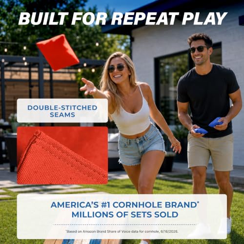 Image of GoSports Classic Cornhole Bean Bags Set of 4-16 Colors Available - Regulation All Weather, Mix and Match