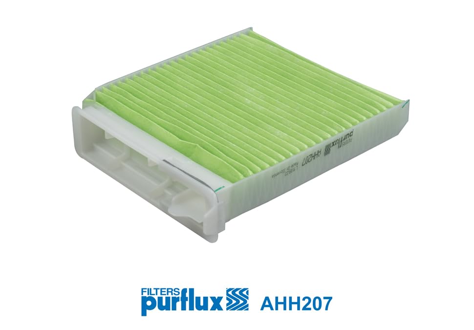 Filtre D'habitacle Purflux CabinHepa+ HEPA - Vert - Pour VW Crafter, Sprinter 2, Citroën Jumper, Fiat Ducato, Etc. - Référence AHH263