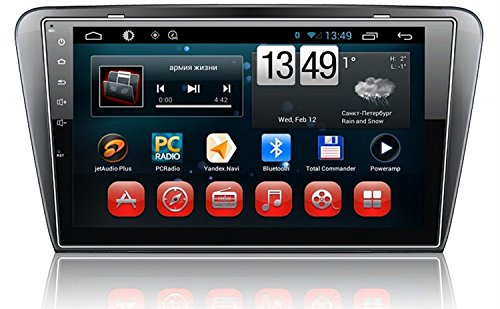 Android Full Touch 10,1 Zoll Big Screen GPS Navigation für Skoda Octavia 2013 14 15 mit Radio / 3G / WIFI / USB / SWC / Canbus / iPod / Mrrorlink