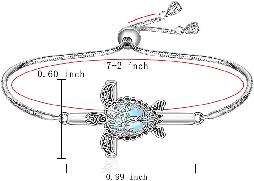 Chrsitmas ST Patricks Day Shamrock Hummingbird Sea Turtle Dolphin Black Cat Dog Paw Print Elephant Cardinal Bracelet for Women Sterling Silver Cute Animal Celtic Knot Adjustable Jewelry Gifts