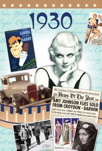 1930 Birthday Gifts - 1930 DVD News Film and 1930 Greeting Card
