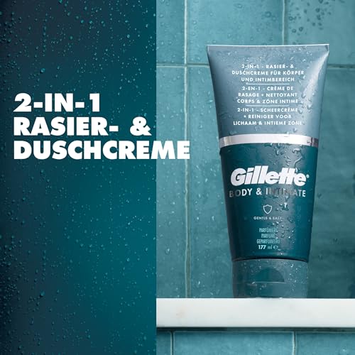 Gillette Body & Intimate 2-in-1 Rasier Und Duschcreme, 177ml – Ansicht 2