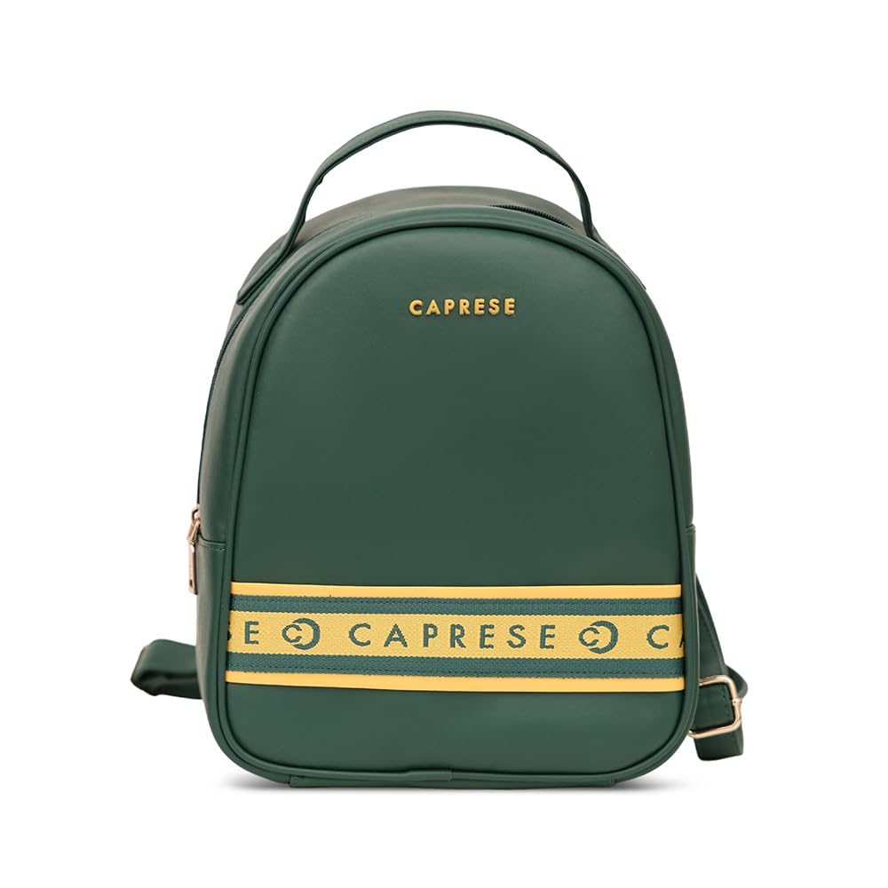 TRINITY FASHION BACKPACK MEDIUM DARK GREEN SOLID WOMEN'S BAG