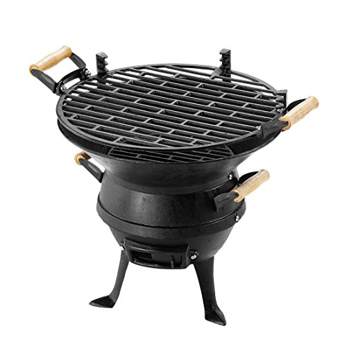 Landmann GrillChef 0630 - Barbacoa de sobremesa, 35 cm, Color Negro