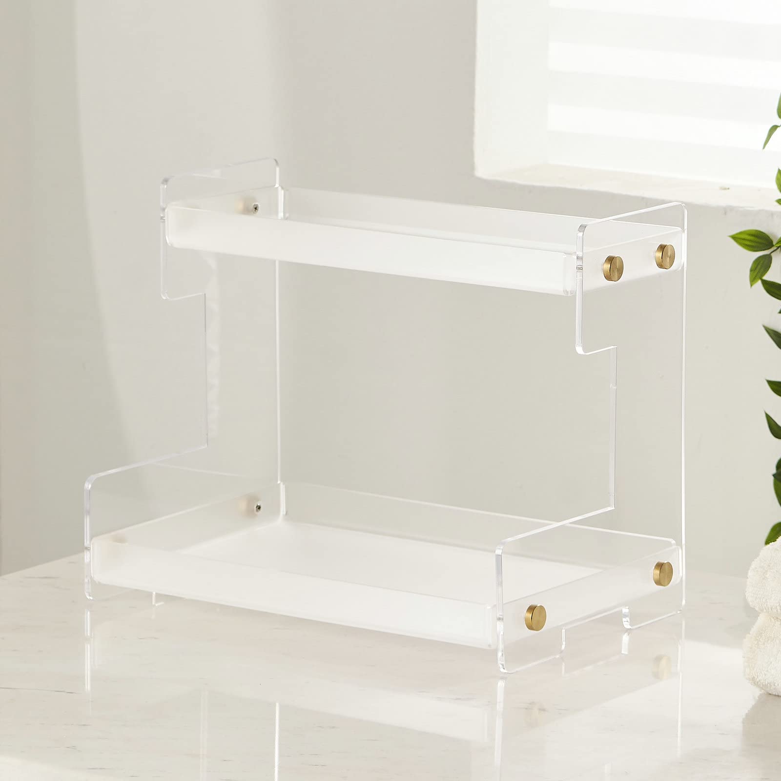 Keukenopbergrek - Verticale organizer met 2 niveaus, staande