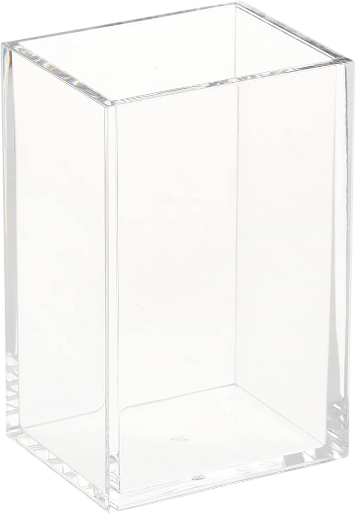 即購入❌️　アクリルペン立て Amazon.co.jp: 無印良品 アクリルペンスタンド 約幅5.5×奥行4.5×高さ